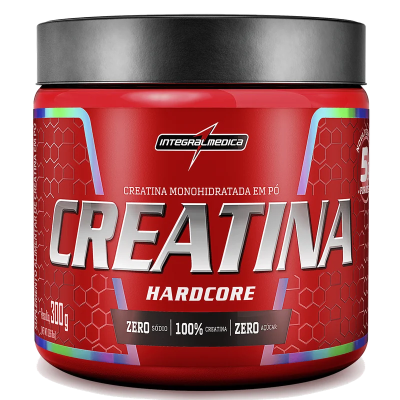 Creatina 100% Pura Hardcore 300g Integralmédica